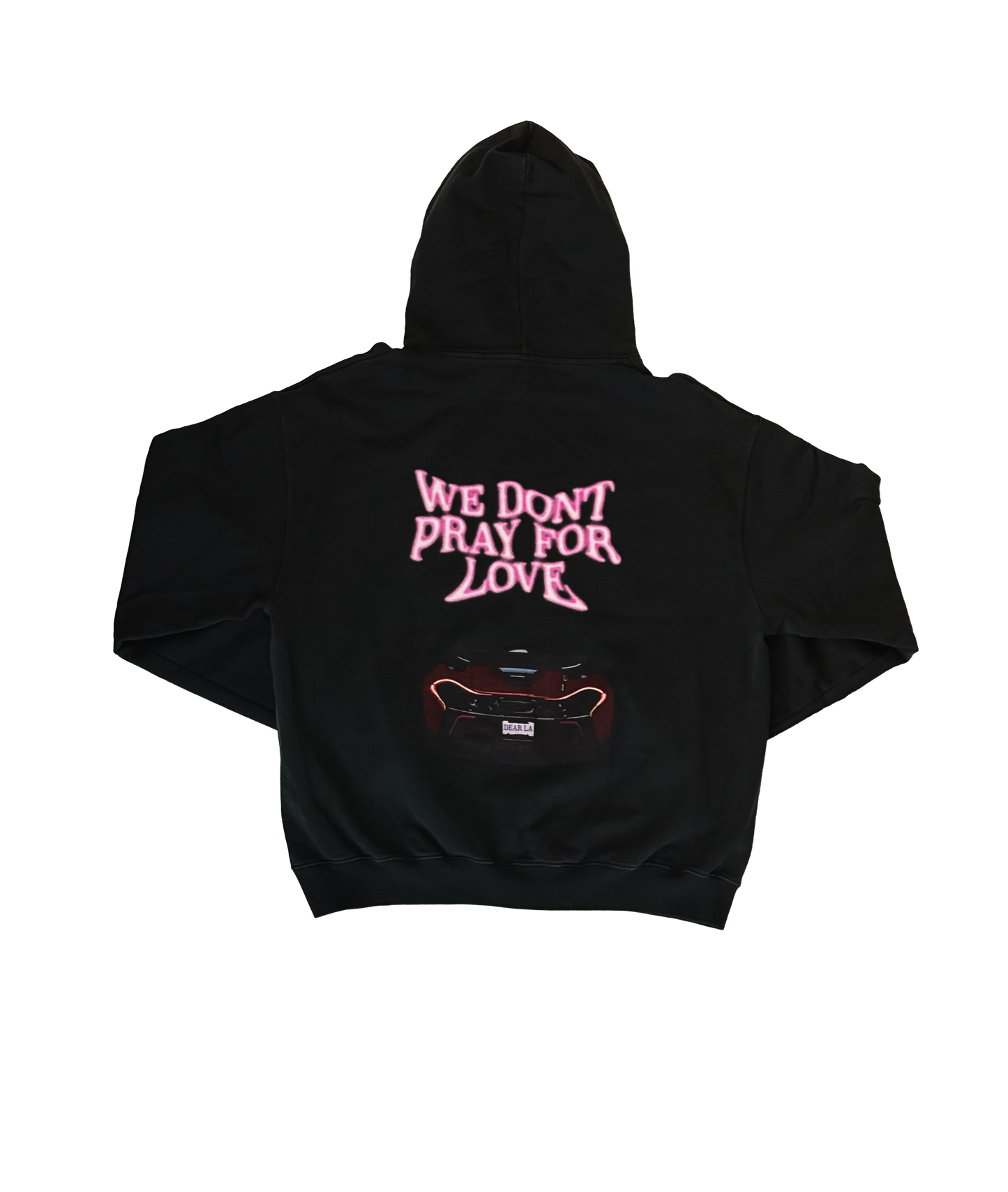 We Don't Pray For Love Hoodie - Vintage Black